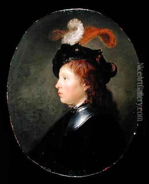 Portrait of a Young Man 1663 Oil Painting - Gerrit Dou