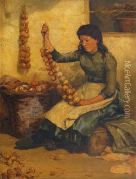 For The Market Oil Painting - Percy Robert Craft