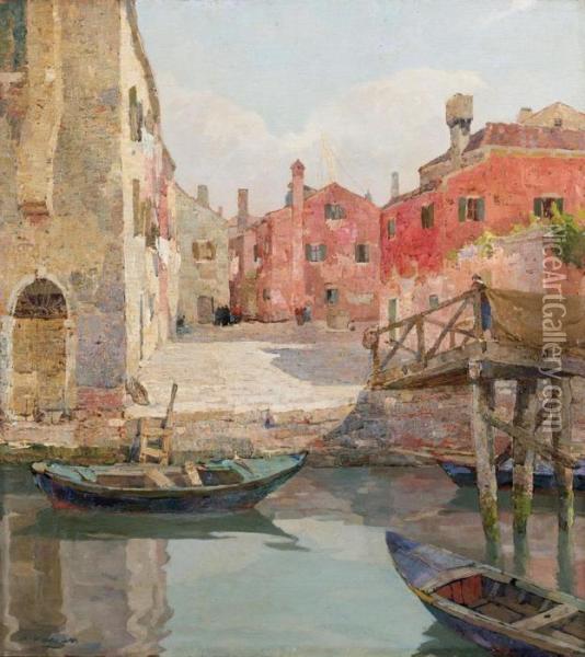 Chioggia Oil Painting - Angelo Pavan