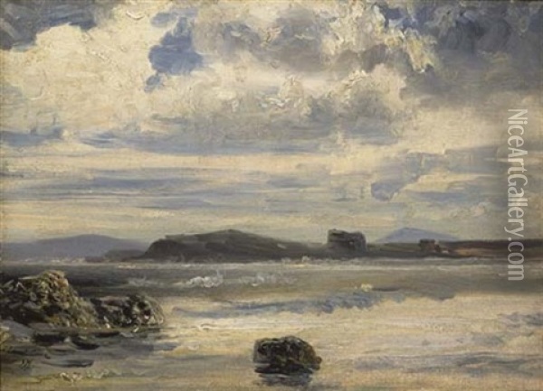 Bord De Mer Oil Painting - Louis-Gabriel-Eugene Isabey