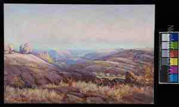 Matopos Mountains Oil Painting - Hugo Pieter Naude