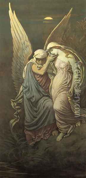 The Cup of Death Oil Painting - Elihu Vedder