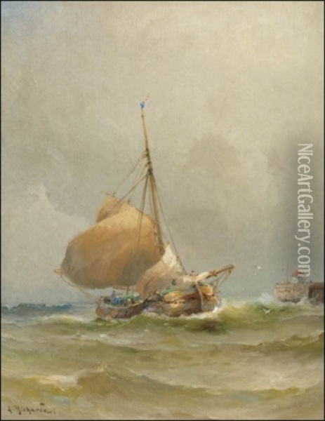 Kuunari Oil Painting - Ludvig Otto Richarde
