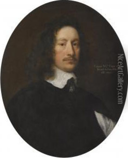 Portrait Of Colonel William Cope (1612-1691) Oil Painting - Robert Walker