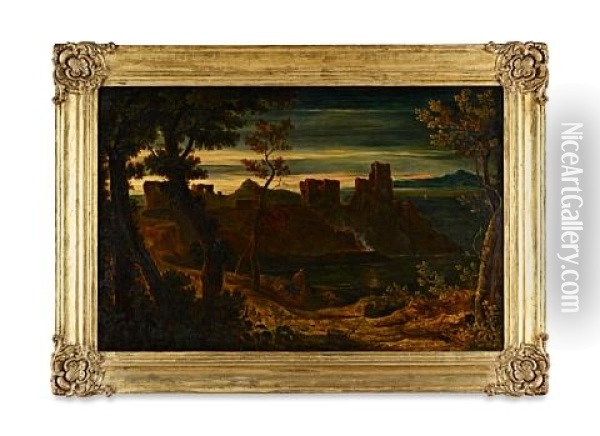 Turnberry Castle, Ayrshire Oil Painting - John Thomson