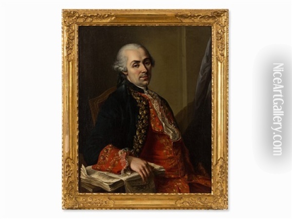 Marquis Di Montcalm Oil Painting - Giuseppe Bonito