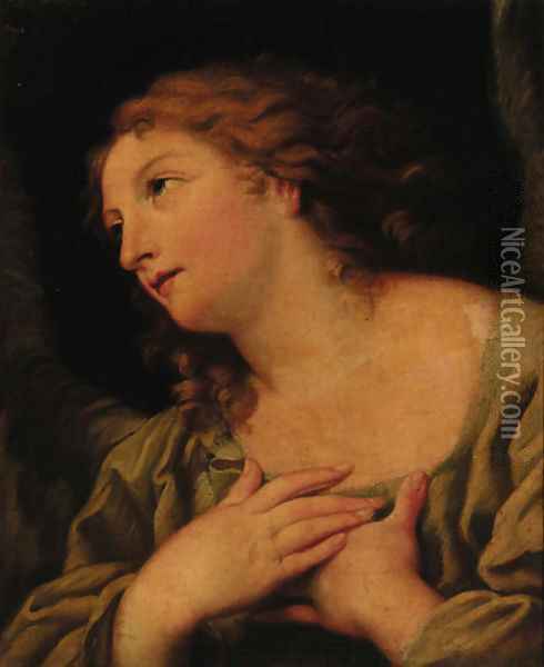 The Madonna Annunciate Oil Painting - Giovanni Gioseffo da Sole