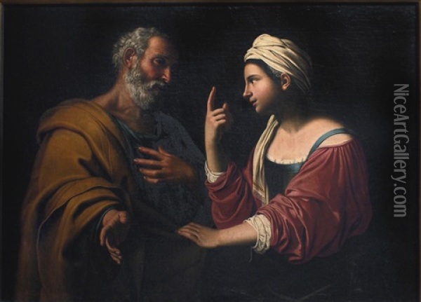 The Denial Of Saint Peter Oil Painting - Antiveduto Grammatica