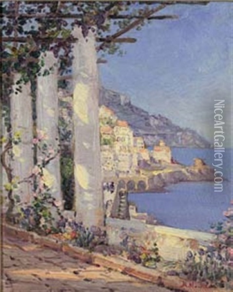 Amalfi, Italy Oil Painting - Pieter Hugo Naude