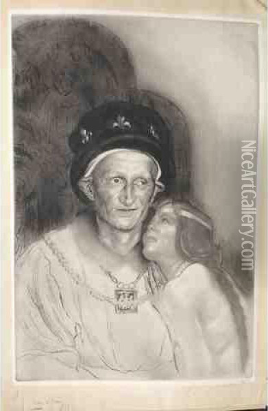 Le Couple Royal Oil Painting - Louis George-Legrand