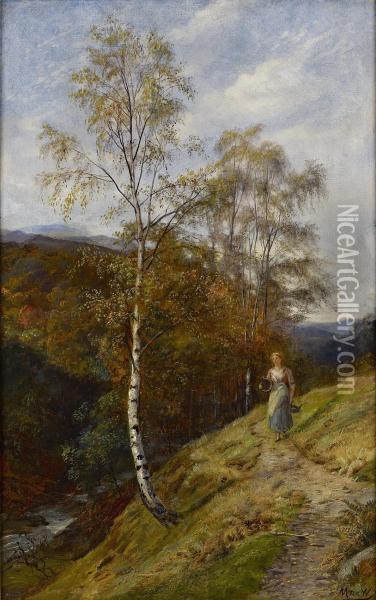 A Path In The Trossachs Oil Painting - John MacWhirter