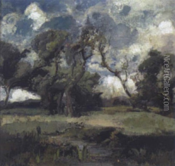 Motiv Aus Dem Dachauer Moor Oil Painting - Max Hartwig