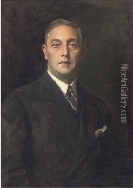 Portrait Of Mr N.l. Cappel Oil Painting - Philip Alexius De Laszlo