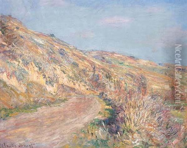 La Route De Giverny Oil Painting - Claude Monet