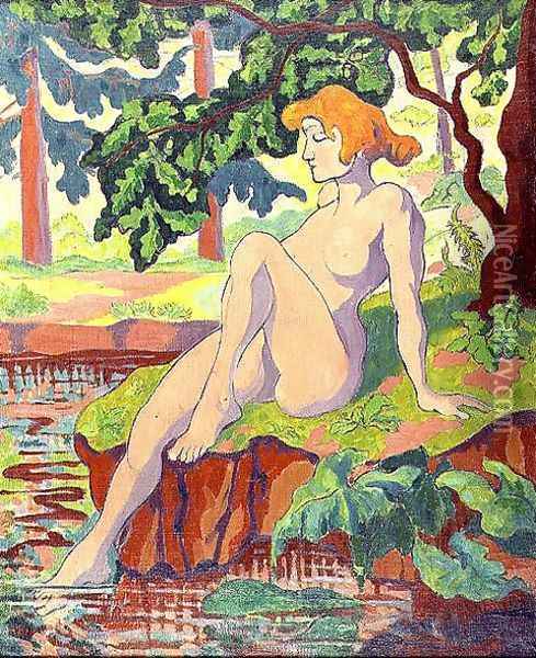 The Bather, 1898 Oil Painting - Paul-Elie Ranson