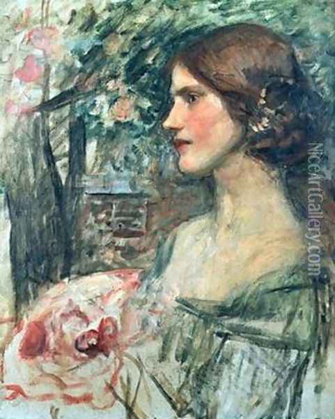The Bouquet study 1908 Oil Painting - John William Waterhouse