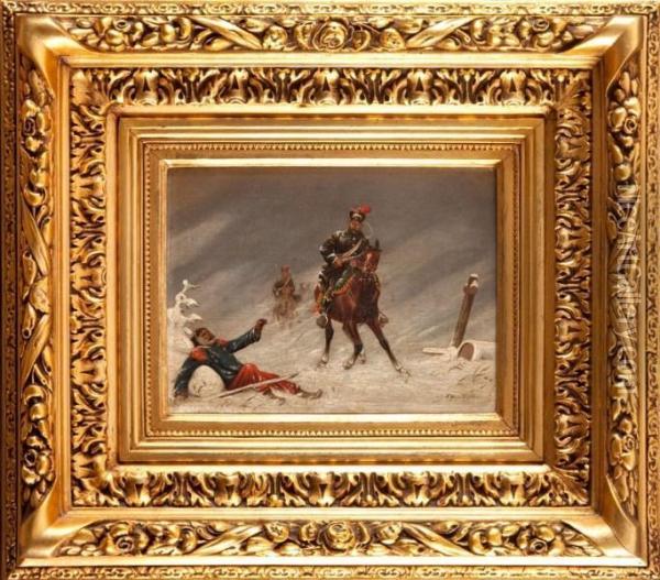 Scena Z Wojen Napoleonskich Oil Painting - Christian I Sell