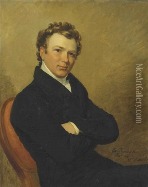 Portrait Of A Young Gentleman Oil Painting - George Dawe