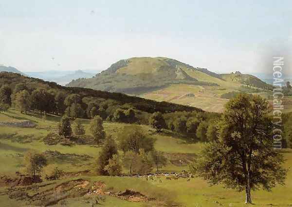 Landscape Hill And Dale Oil Painting - Albert Bierstadt