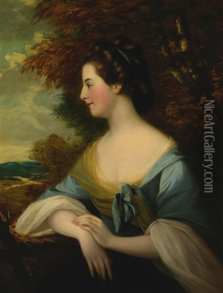 Portrait Of Mary Coleby Oil Painting - Francis Cotes