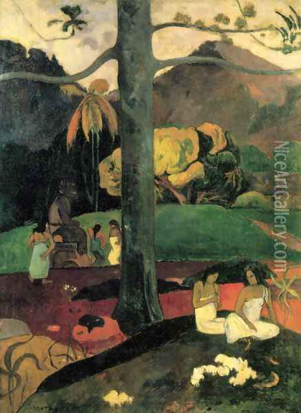 In Olden Times Oil Painting - Paul Gauguin