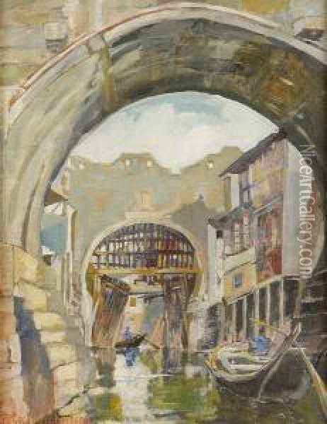 Bridge Soochow, China Oil Painting - Cecil Robertson