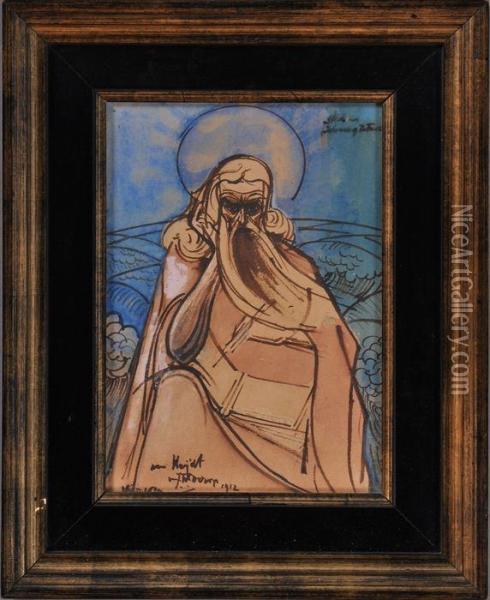 St. John Of Patmos Oil Painting - Jan Toorop