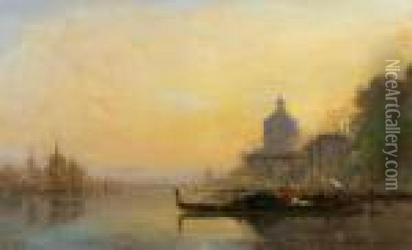Vue De Venise Et De La Lagune Oil Painting - Henri Duvieux