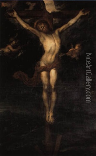 The Crucifixion Oil Painting - Jan Thomas