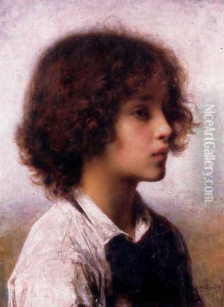 Faraway Thoughts Oil Painting - Alexei Alexeivich Harlamoff