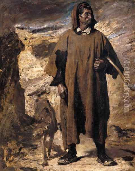 Castilian Mountain Shepherd Oil Painting - Regnault Henri