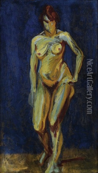 Fauve Nude Oil Painting - Alfred Henry Maurer