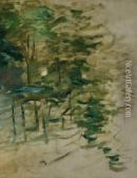 Jardin Oil Painting - Berthe Morisot