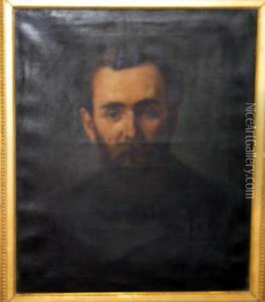 Portrait Dhomme Barbu Oil Painting - Edouard Moyse