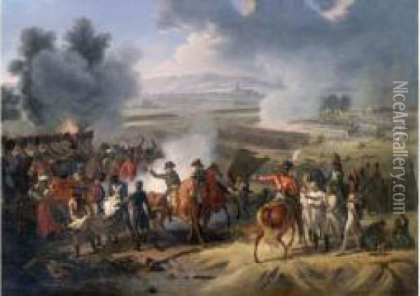 La Mort Du General Desaix A La Bataille De Marengo  Oil Painting - Jacques Augustin C. Pajou