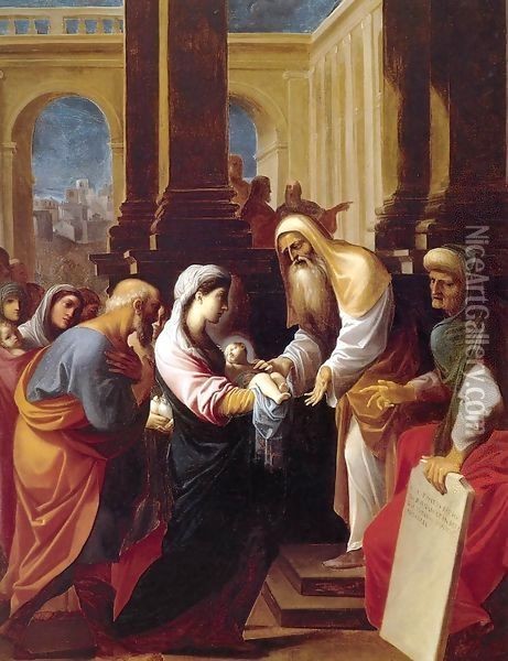 Presentation in the Temple Oil Painting - Lodovico Carracci