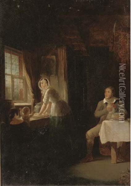 The Doughmaker Oil Painting - Alexander Fraser the Younger