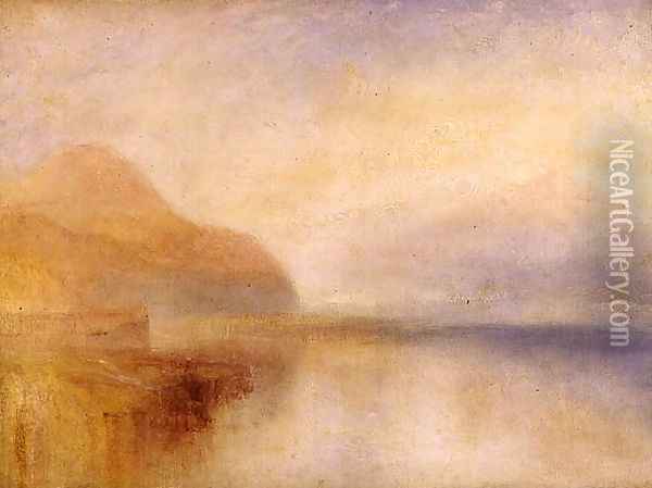 Inverary Pier, Loch Fyne, Morning, c.1840-5 Oil Painting - Joseph Mallord William Turner
