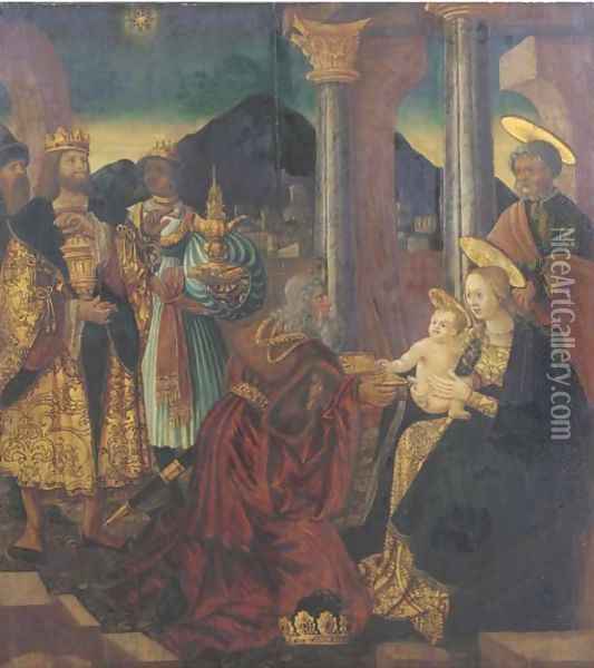 The Adoration of the Magi Oil Painting - German School