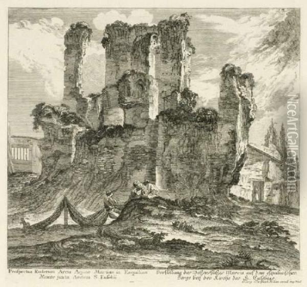 Romische Ruinen Oil Painting - Georg Christoph Kilian