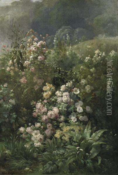 Wild Roses Oil Painting - Alfred Le Petit