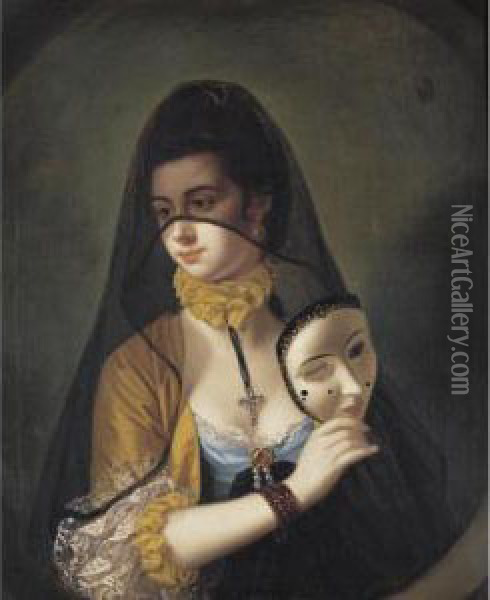 The Fair Nun Unmasked Oil Painting - Henry Robert Morland