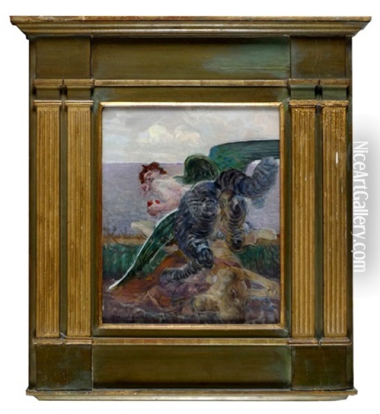 Mythological Figure Oil Painting - Jacek Malczewski