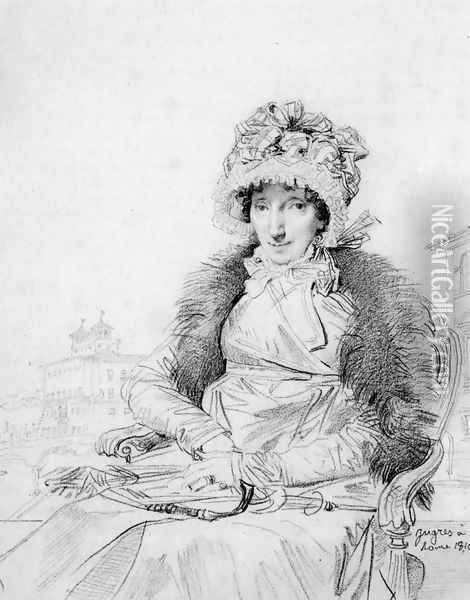 Mrs John Mackie, born Dorothea Sophia de Champs Oil Painting - Jean Auguste Dominique Ingres