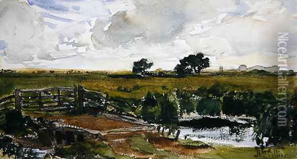 Meadow near Arundel Oil Painting - Thomas Collier