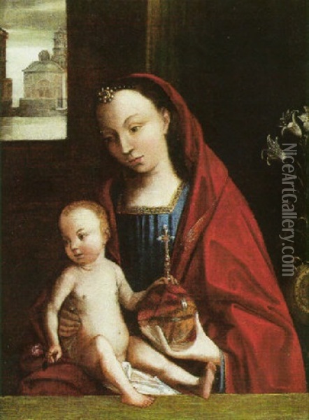 The Madonna And Child Oil Painting - Petrus Christus