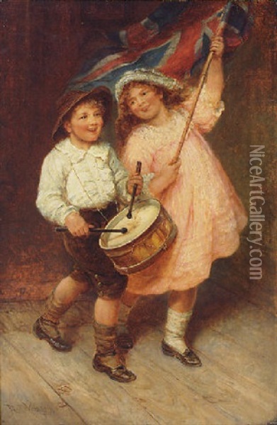 Soldiers Of The King Oil Painting - Frederick Morgan