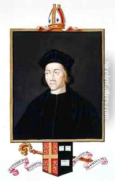 Portrait of Cuthbert Tunstall Bishop of Durham from Memoirs of the Court of Queen Elizabeth Oil Painting - Sarah Countess of Essex