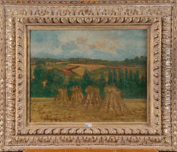 Vue De Verwinkel Oil Painting - William Degouve de Nuncques