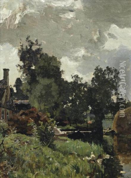 Giethoorn Oil Painting - Willem Bastiaan Tholen